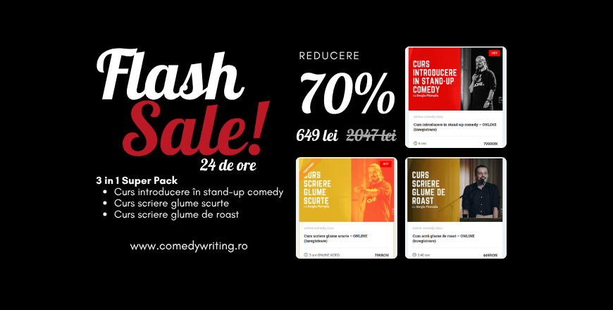 PACHET 3 CURSURI STAND-UP COMEDY PACHET 3 CURSURI STAND-UP COMEDY